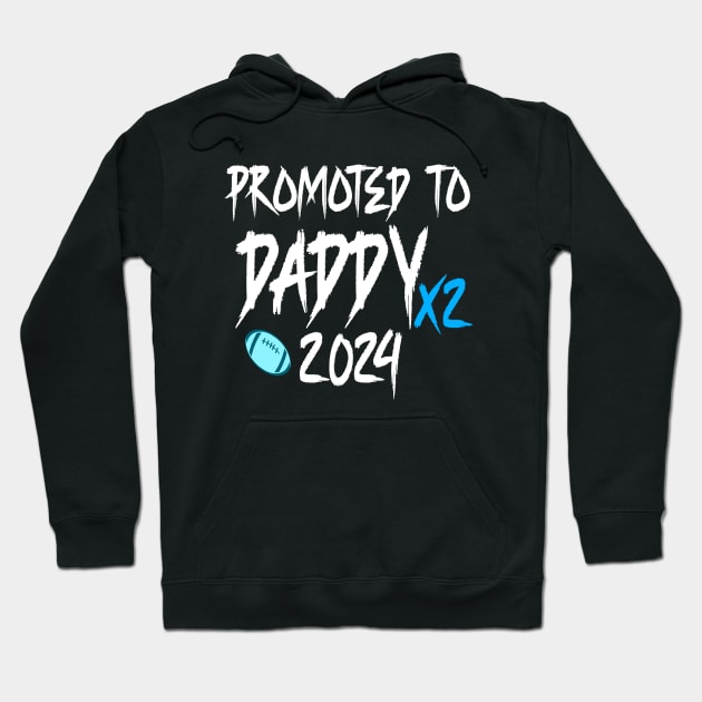 Soon To Be Daddy Promoted To Daddy Est 2024 Hoodie by Outrageous Flavors